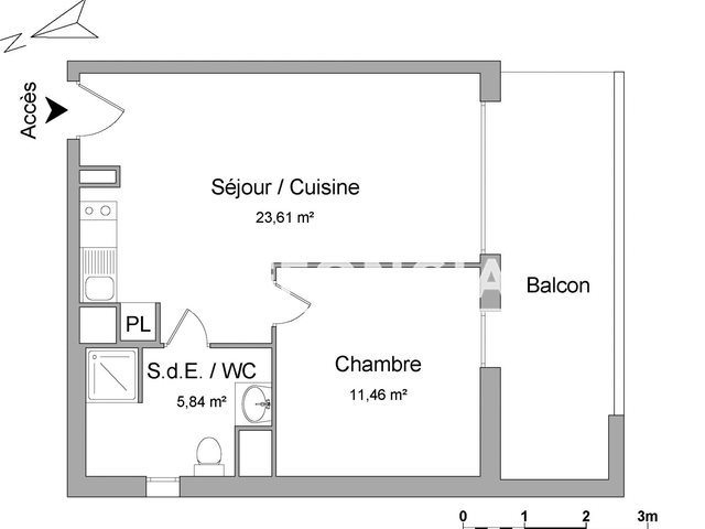Appartement à louer, 40m², Aussonne