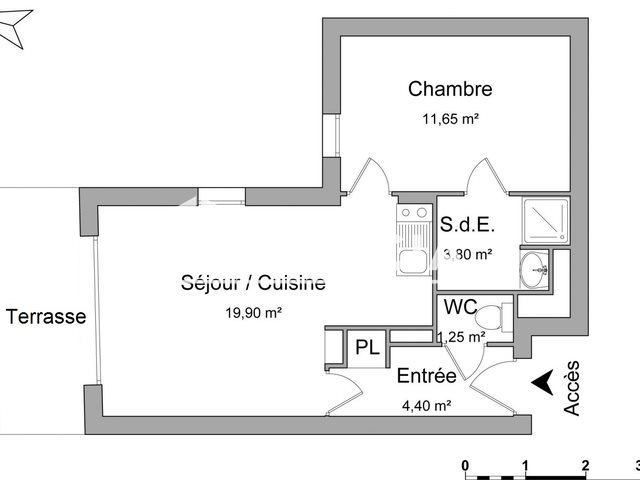 Appartement à louer, 41m², Nantes