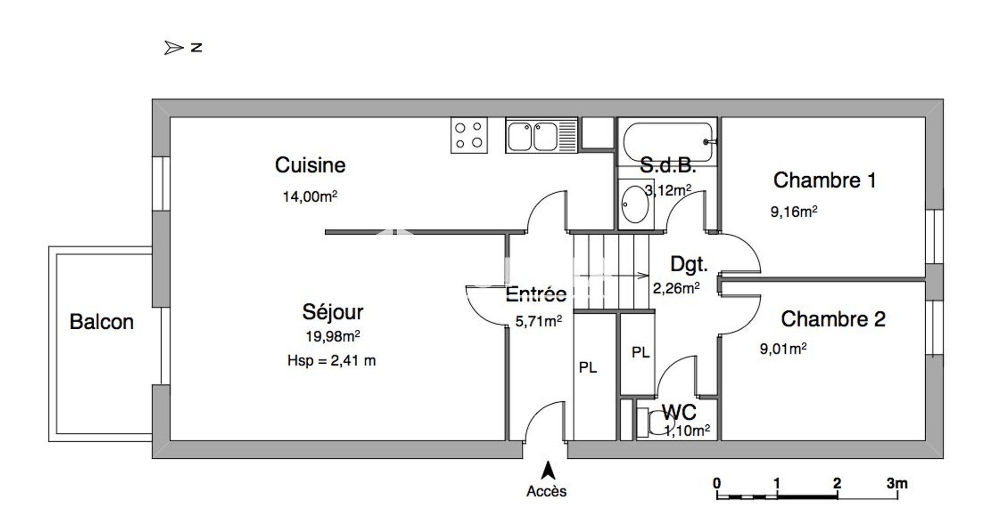 Appartement à louer, 65m², Crolles