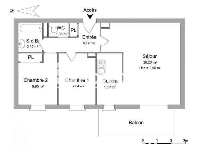 Appartement à louer, 62m², Erstein