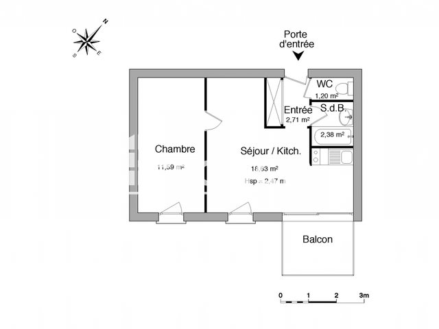 Appartement à louer, 36m², La Rochelle