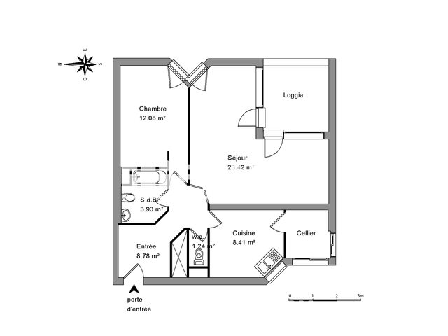 Appartement à louer, 57m², Montpellier