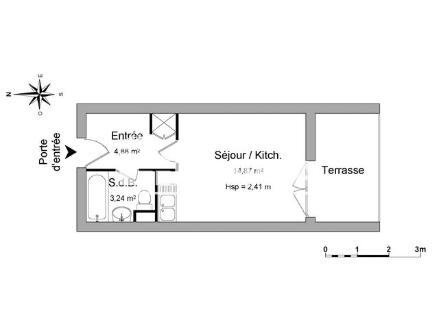 Appartement à louer, 23m², Saint-Mandrier-sur-Mer