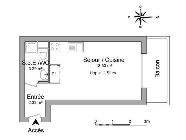 Appartement à louer, 24m², Toulouse