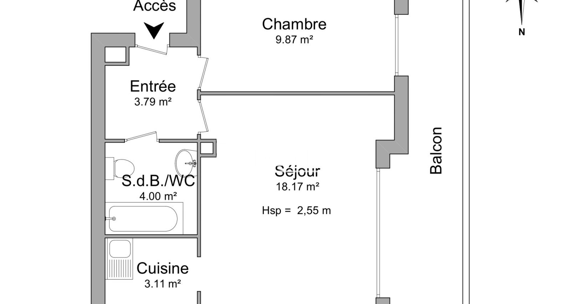 Appartement à louer, 38m², Chambéry