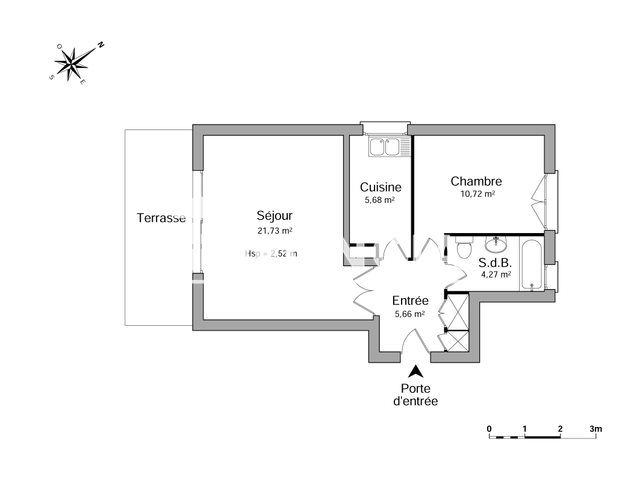 Appartement à louer, 48m², Gien