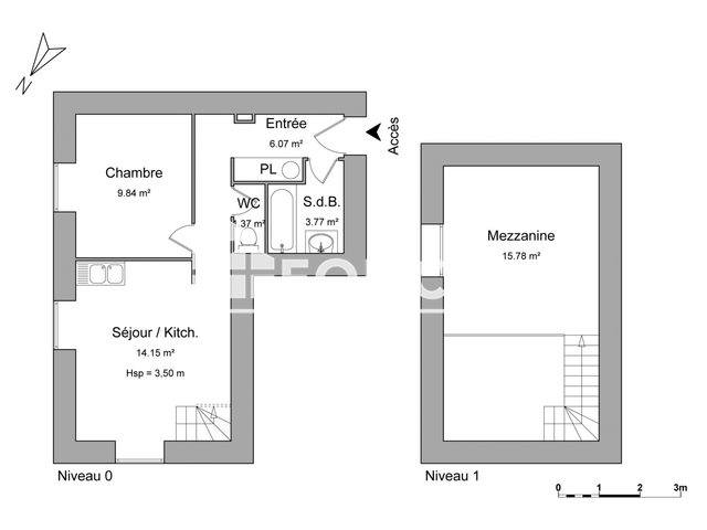 Appartement à louer, 50m², Rochefort