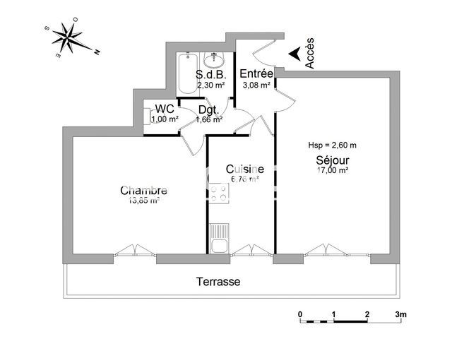 Appartement à louer, 45m², Toulon