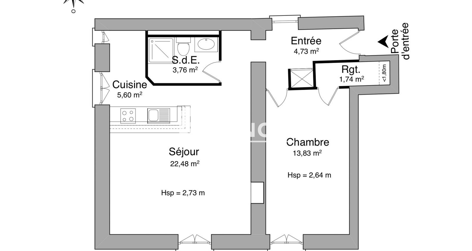 Appartement à louer, 52m², Couzon-au-Mont-d'Or