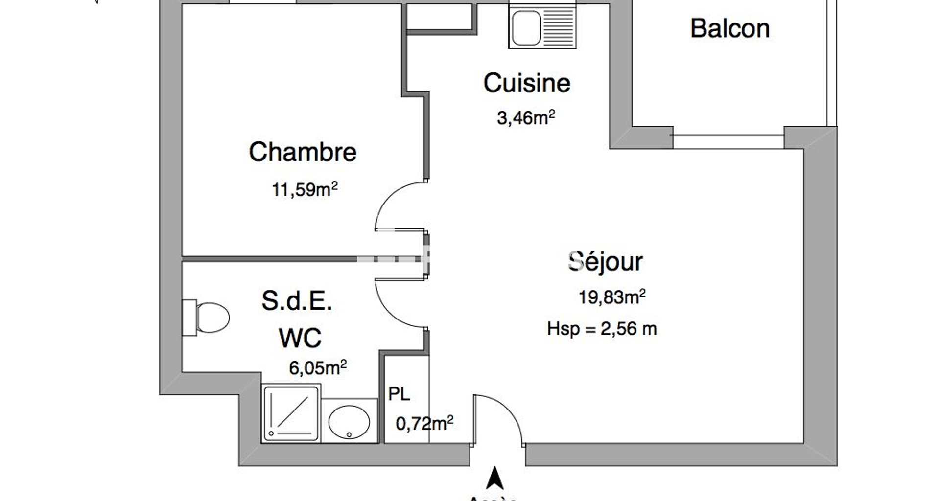 Appartement à louer, 41m², Bordeaux