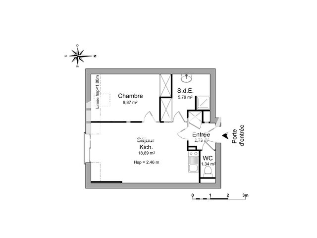 Appartement à louer, 38m², Nantes