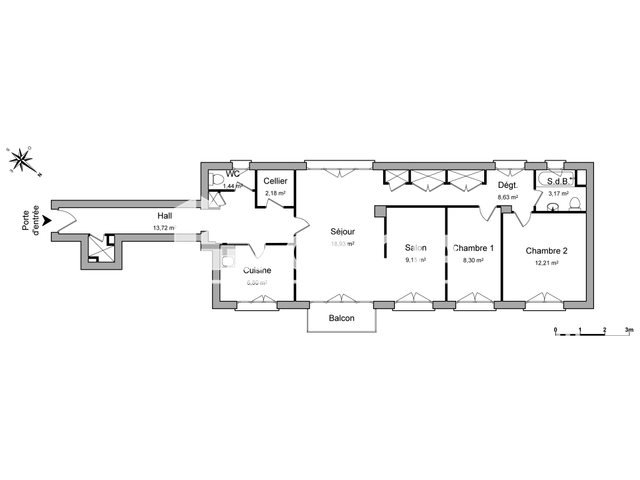 Appartement à louer, 84m², Orléans