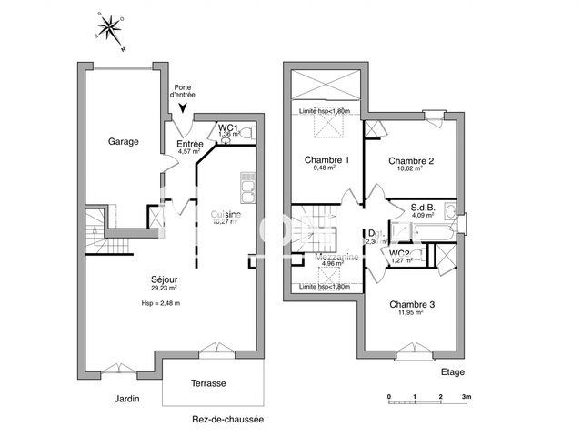 Maison à louer, 90m², Rezé