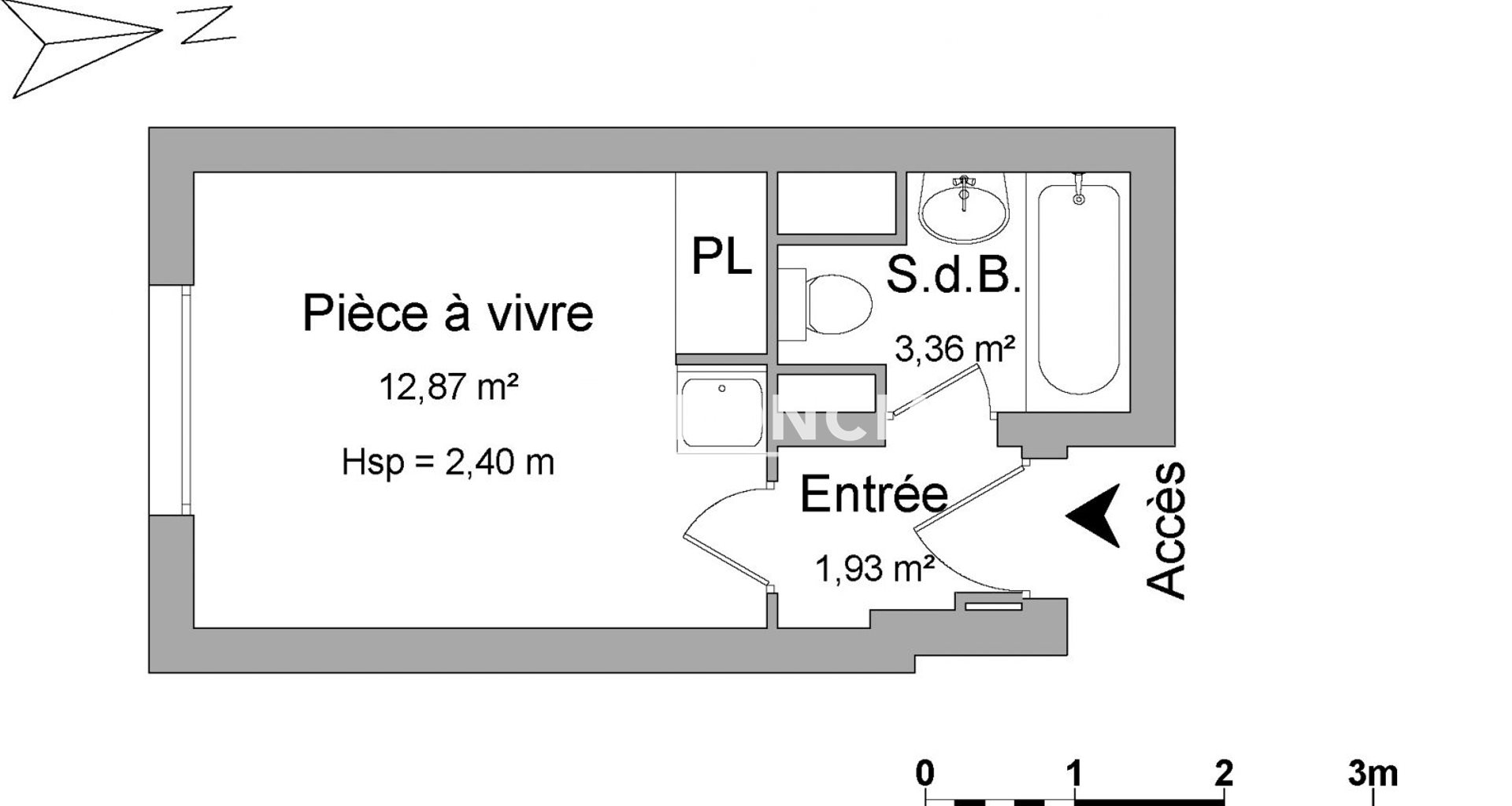 Appartement à louer, 18m², Villeurbanne