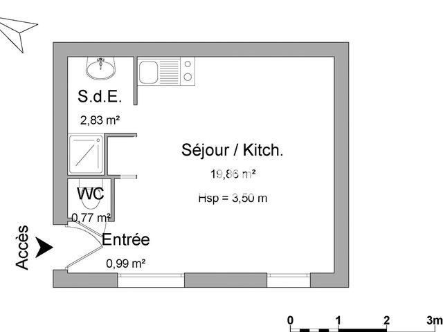 Appartement à louer, 24m², Nancy