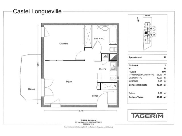Appartement à louer, 42m², Eysines