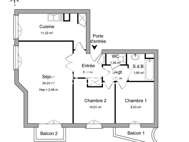 Appartement à louer, 67m², Orléans
