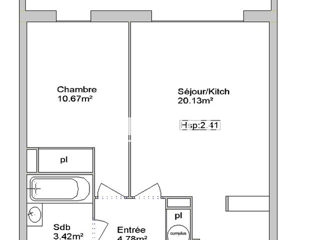 Appartement à louer, 41m², Toulouse