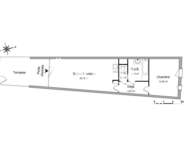 Appartement à louer, 47m², Juvignac