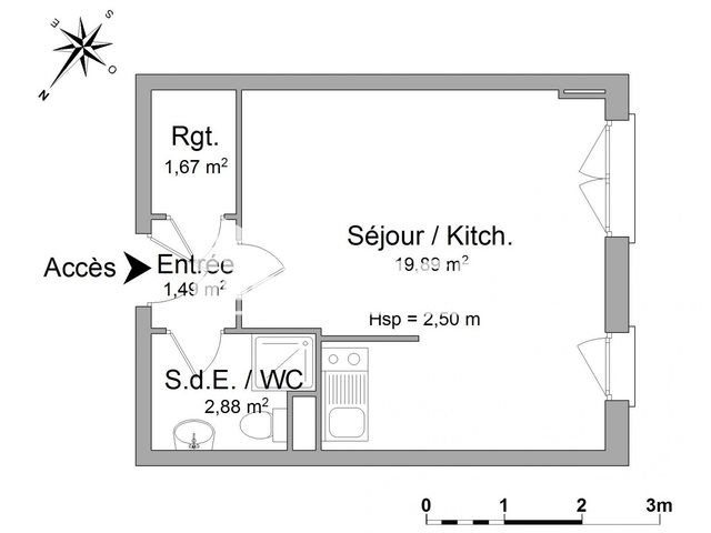 Appartement à louer, 25m², Limoges