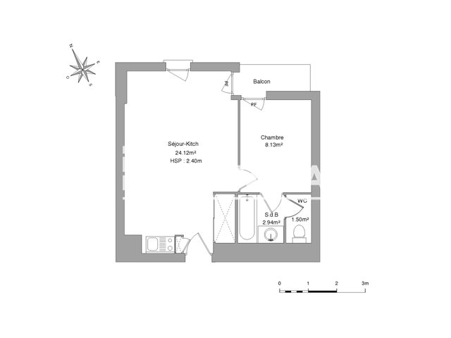 Appartement à louer, 36m², Toulouse