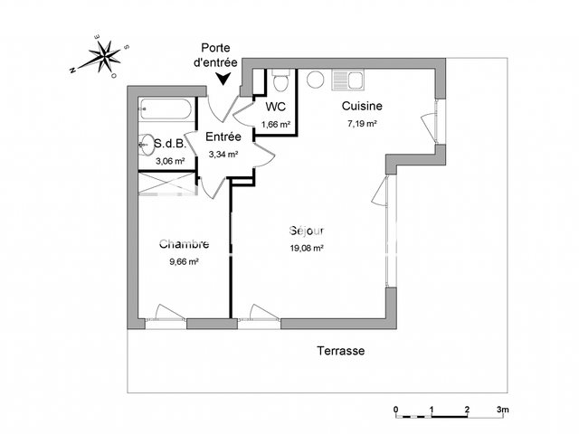 Appartement à louer, 43m², Colmar