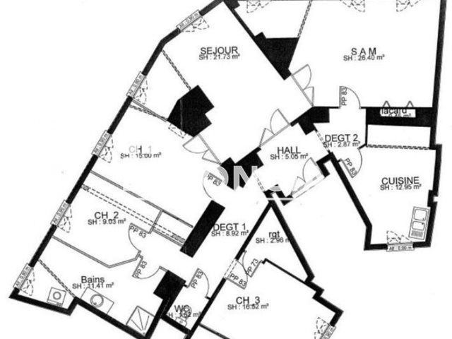 Appartement à louer, 133m², Nancy