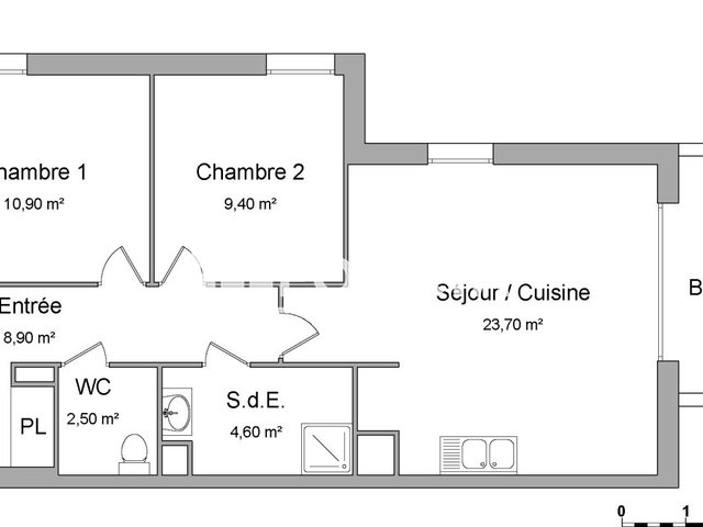Appartement à louer, 60m², Gisors