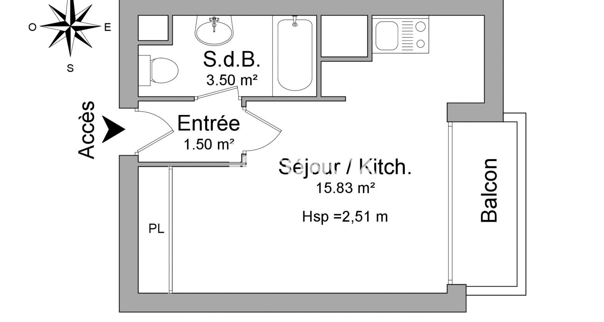 Appartement à louer, 20m², Rennes