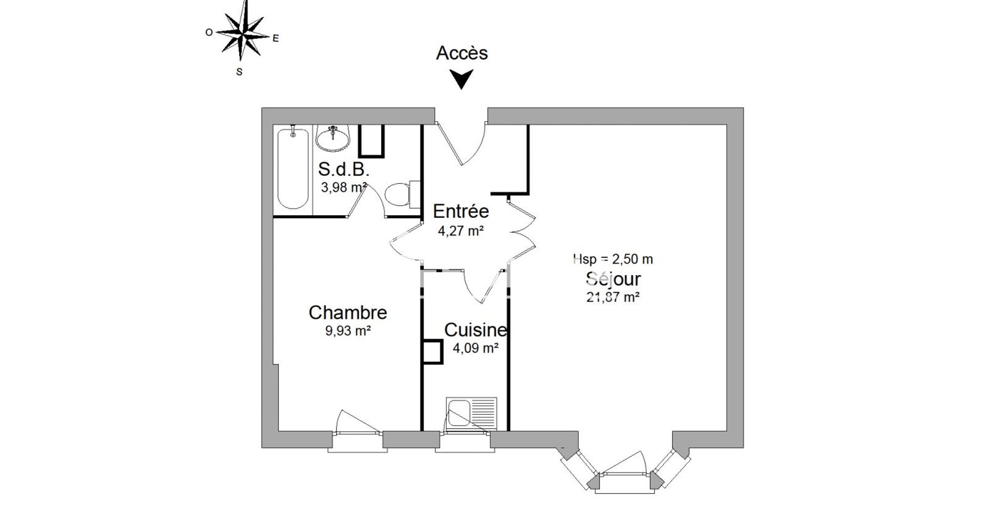 Appartement à louer, 44m², Élancourt