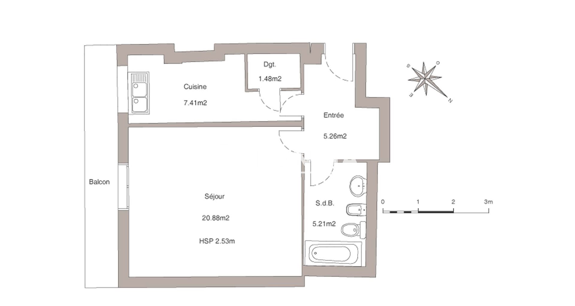Appartement à louer, 40m², Sartrouville