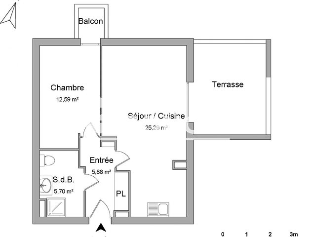 Appartement à louer, 49m², Saint-Raphaël