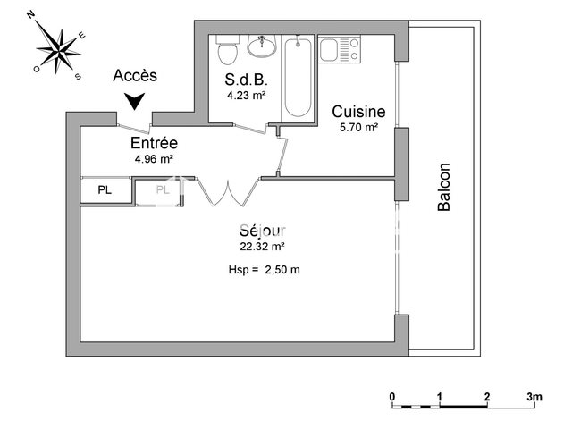 Appartement à louer, 37m², Limoges