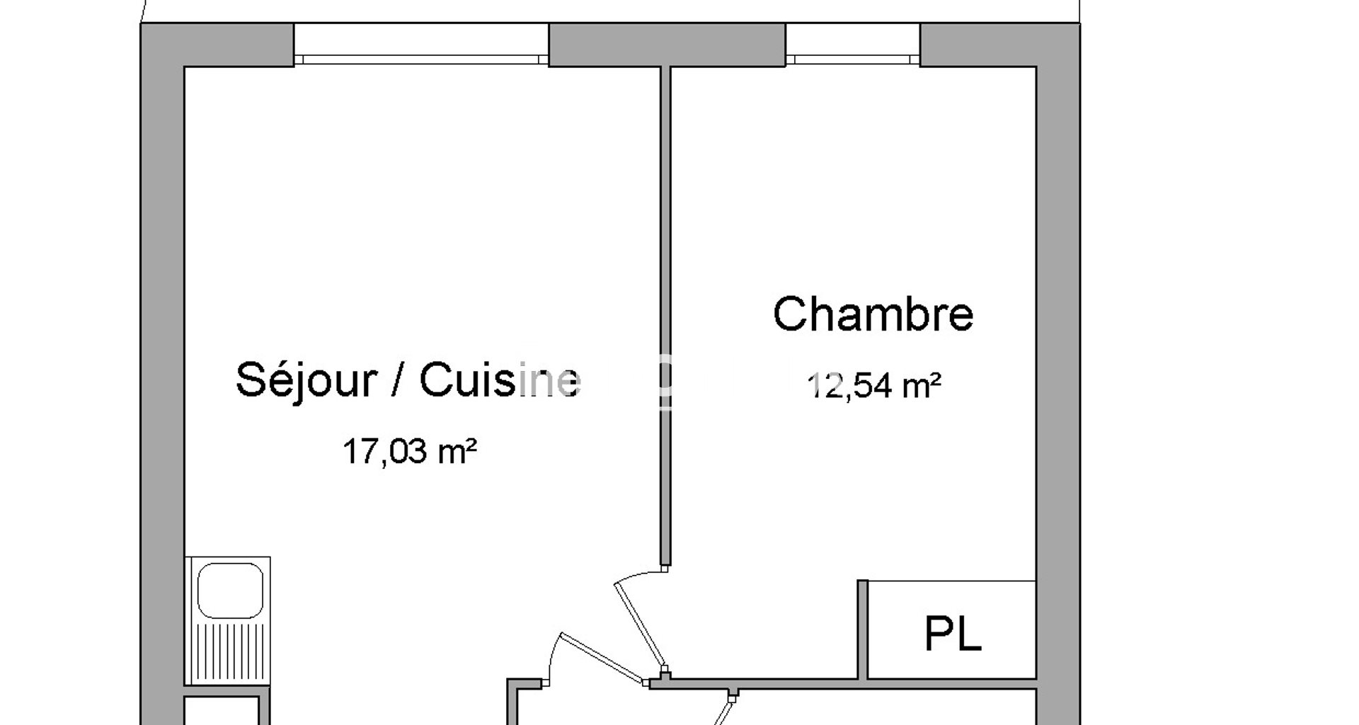 Appartement à louer, 40m², Cergy