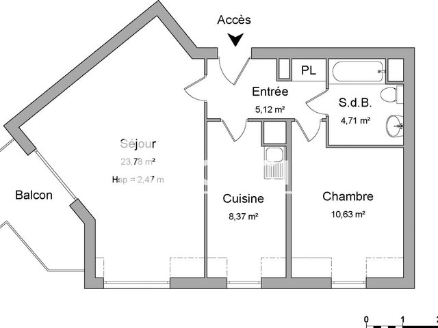 Appartement à louer, 52m², Montigny-lès-Metz