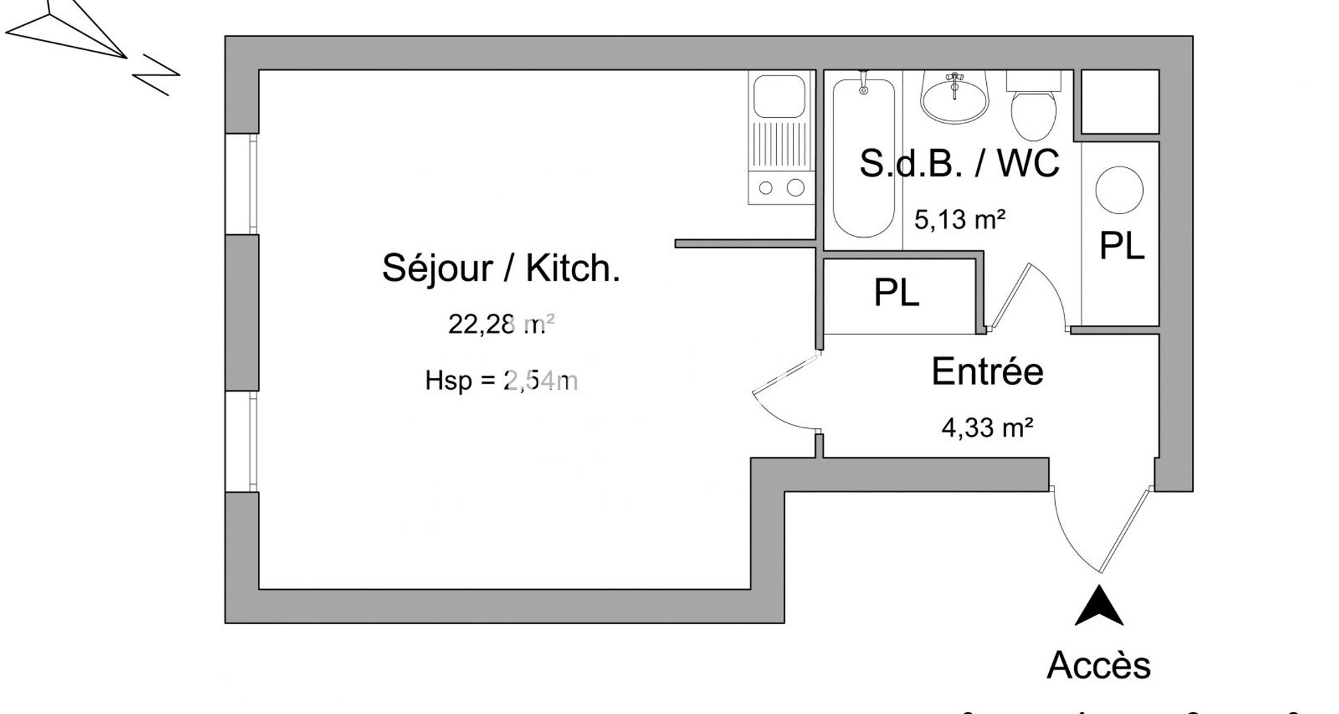 Appartement à louer, 31m², Lyon 7ème