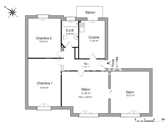 Appartement à louer, 98m², Strasbourg