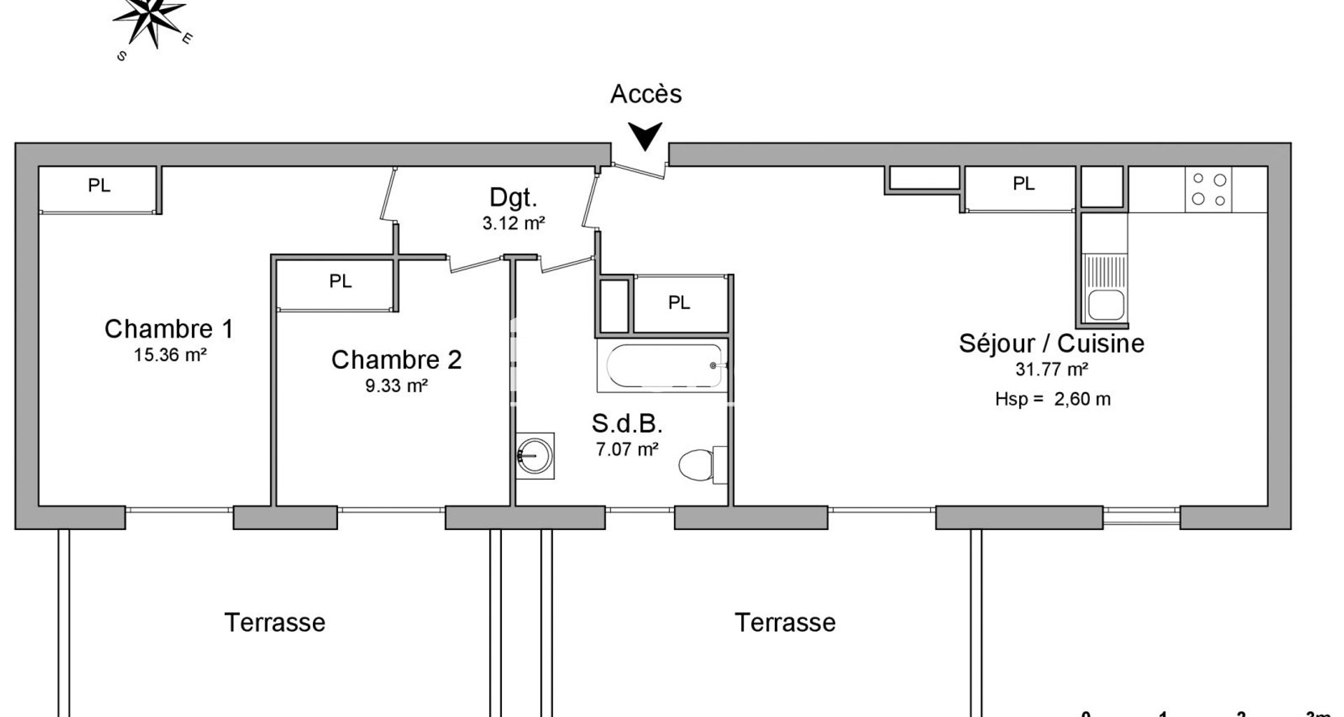 Appartement à louer, 66m², Le Pontet