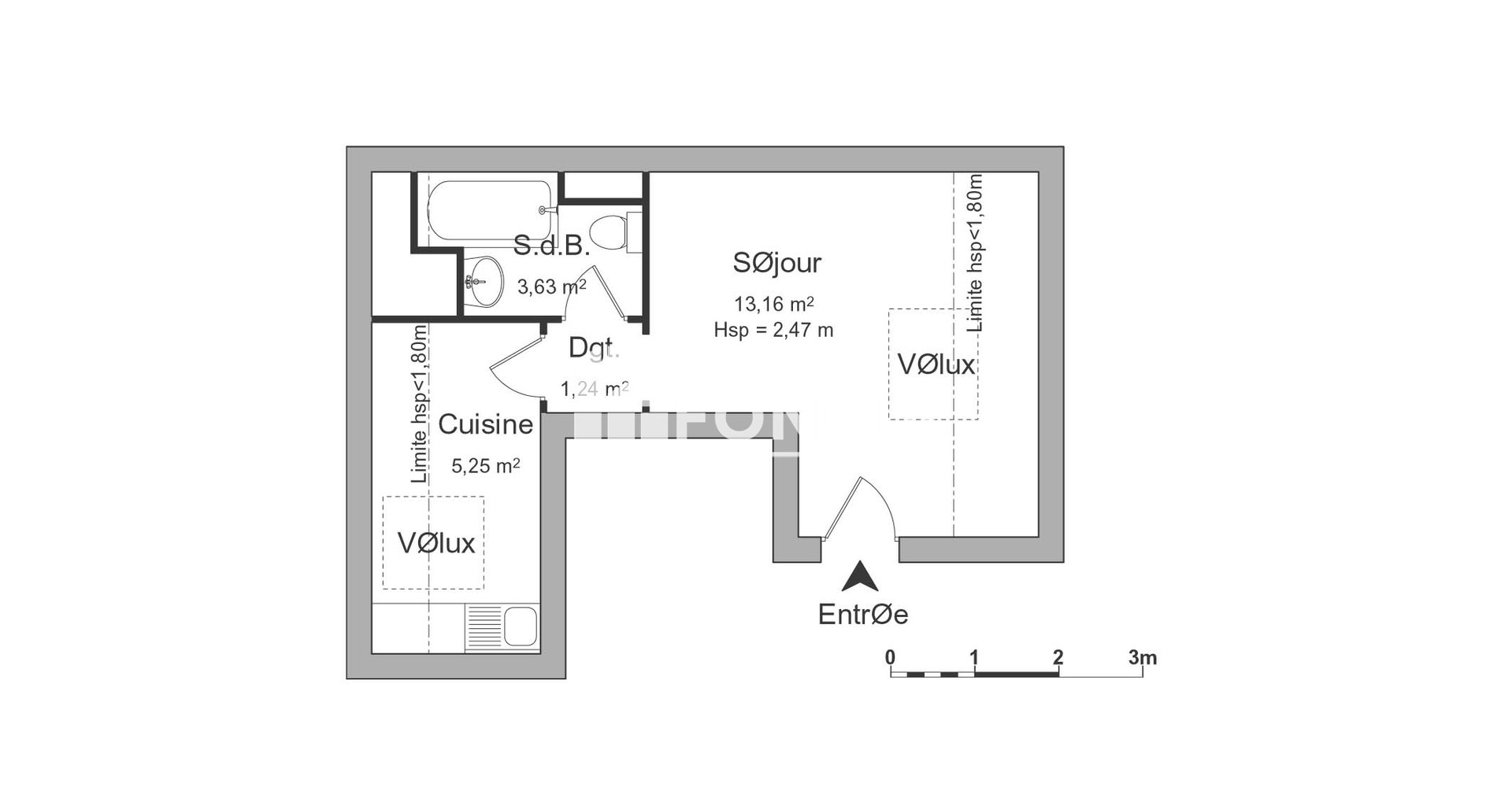Appartement à louer, 23m², Colmar