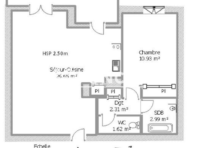 Appartement à louer, 44m², Carcassonne
