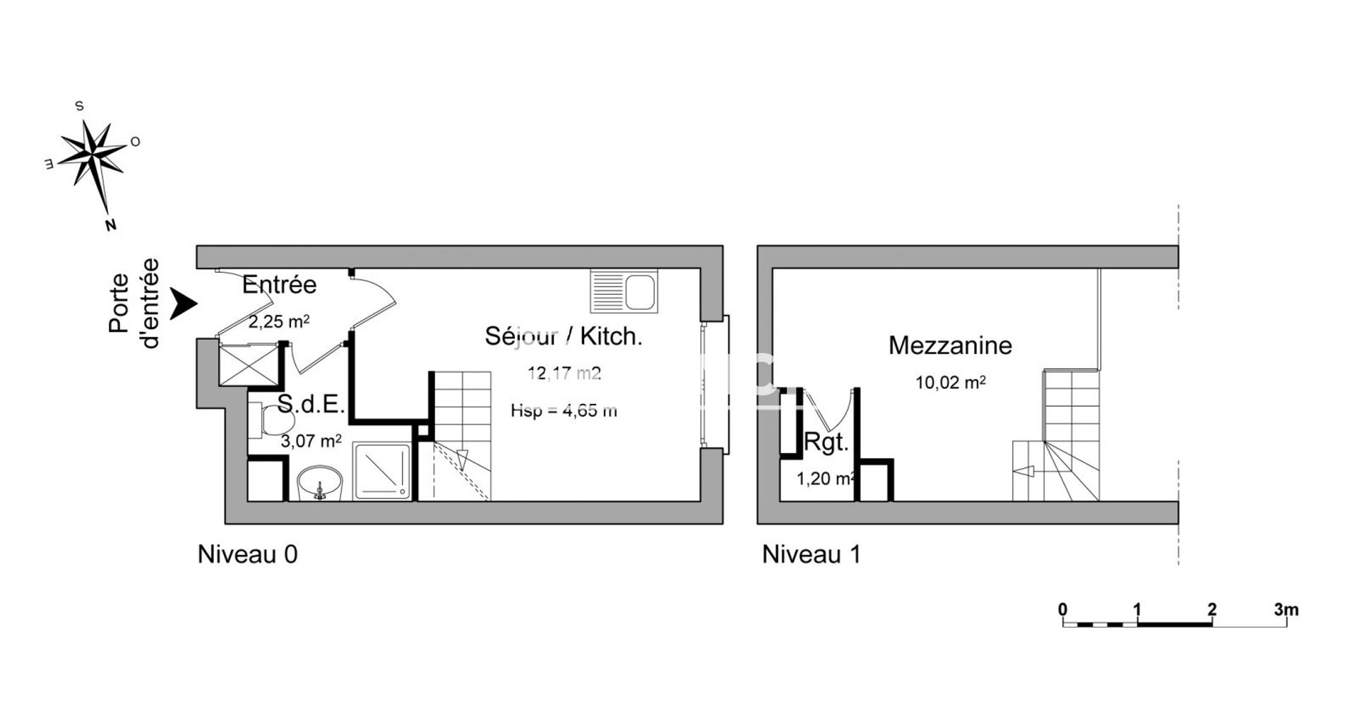 Appartement à louer, 28m², Lyon 3ème