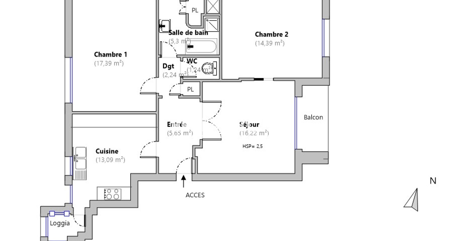 Appartement à louer, 77m², Annecy
