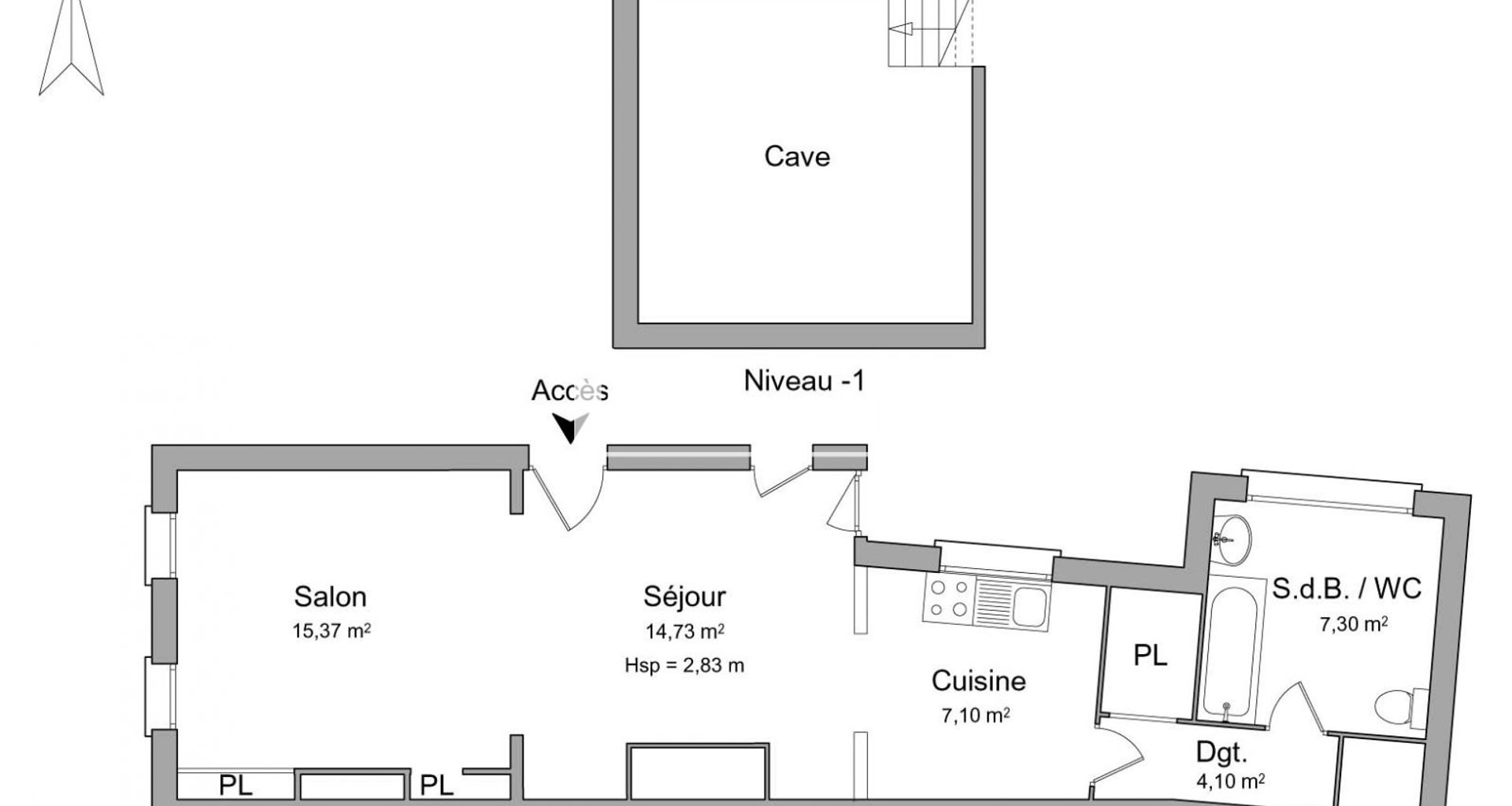 Appartement à louer, 48m², Amiens