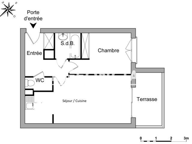Appartement à louer, 39m², Mougins