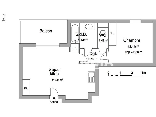 Appartement à louer, 44m², La Seyne-sur-Mer
