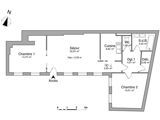 Appartement à louer, 70m², Strasbourg