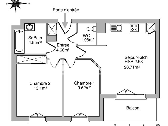 Appartement à louer, 54m², Orléans