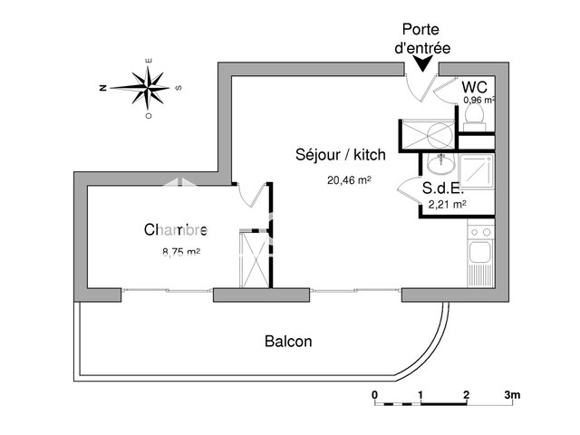 Appartement à louer, 32m², La Rochelle