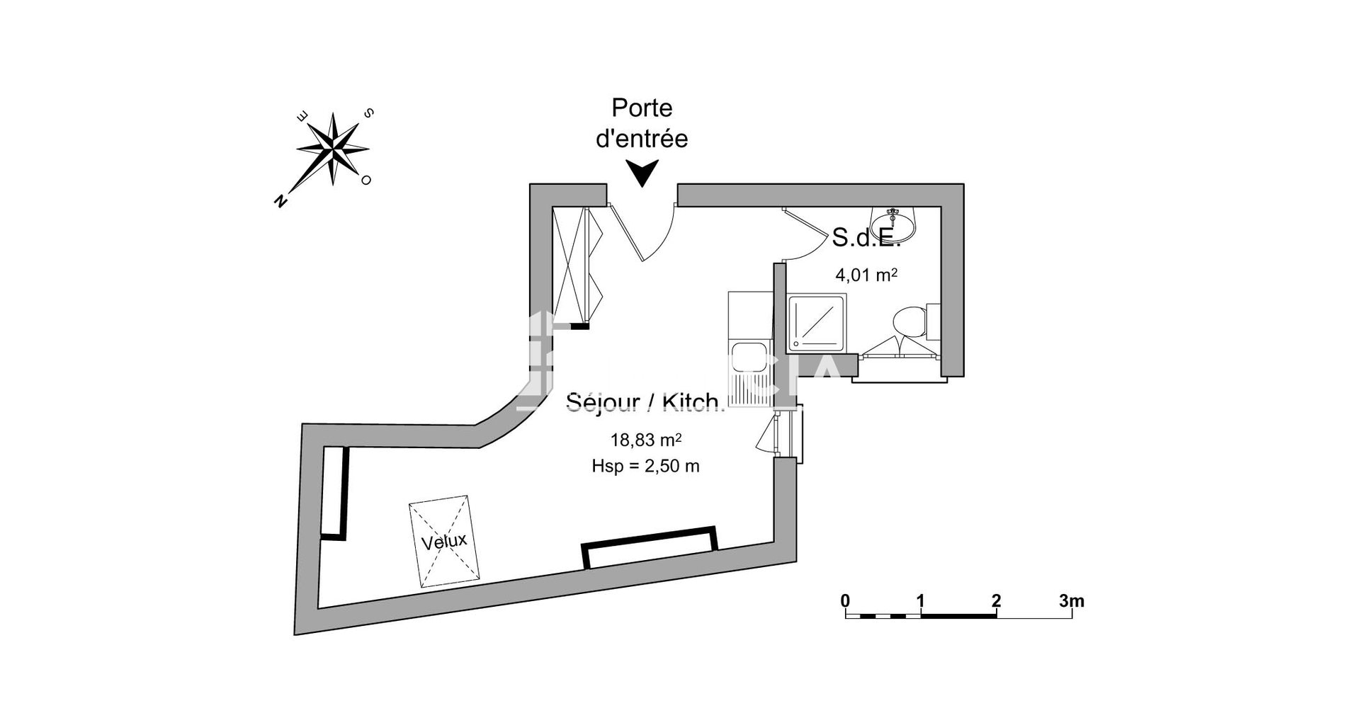 Appartement à louer, 22m², Valence