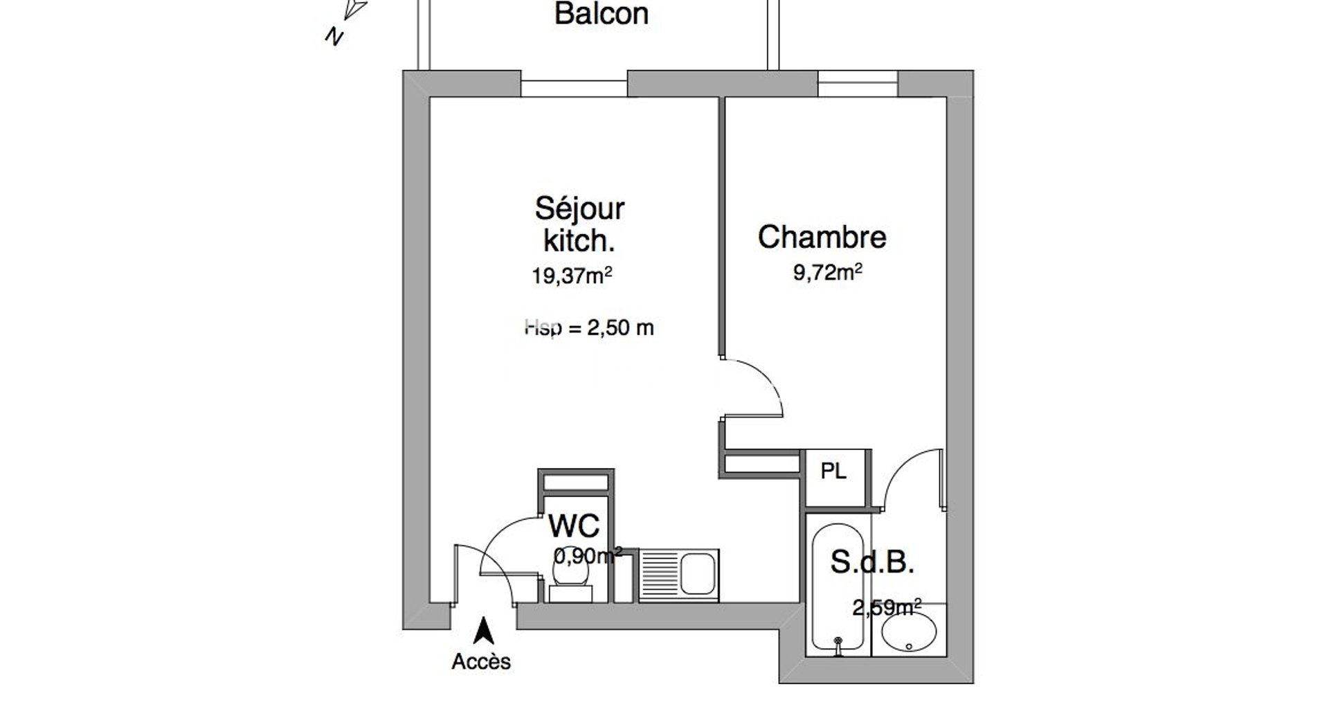 Appartement à louer, 32m², Caen
